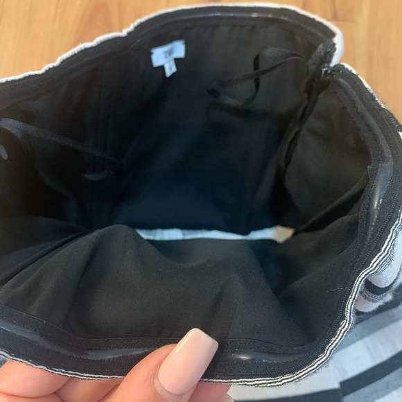 THII Black Stripe Strapless Cocktail Dress - Picture 11 of 16